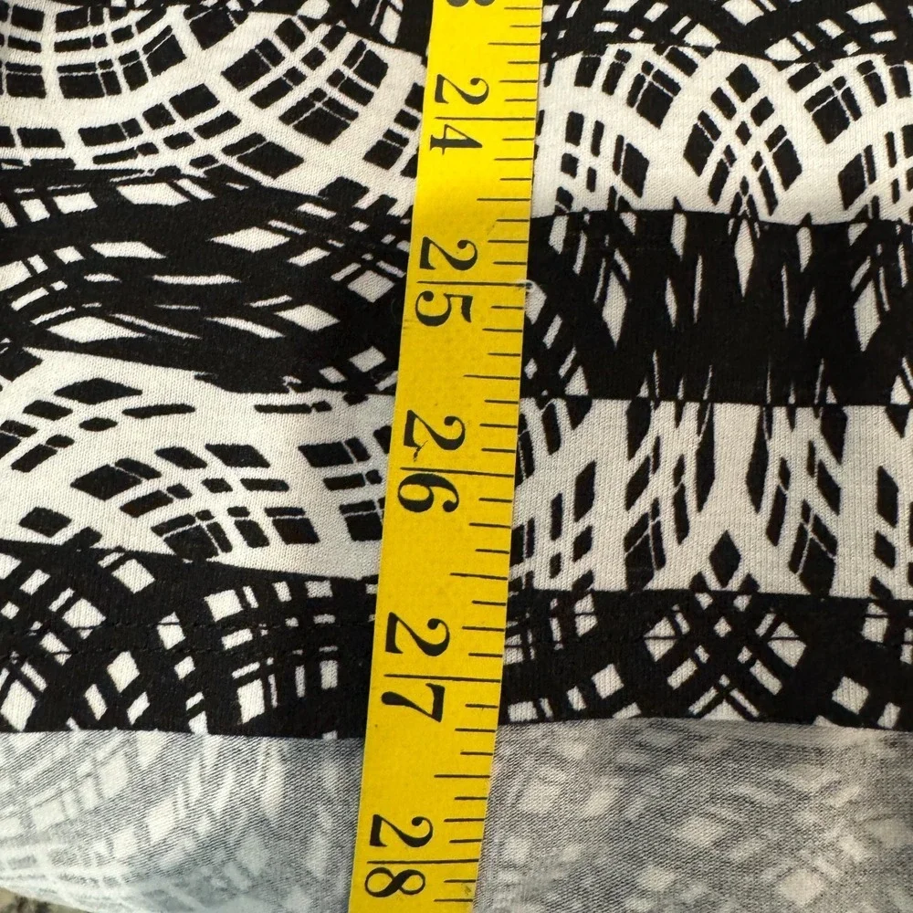 Celestial Print Tunic Blouse Black White Women's Medium Whimsigoth Soft Grunge - Picture 8 of 9